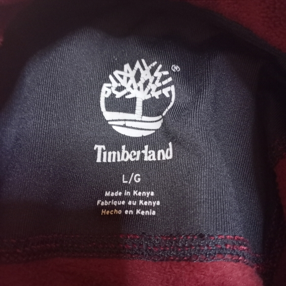 Timberland Fleece Quarter Zip Sweater Sz Large - Picture 6 of 10